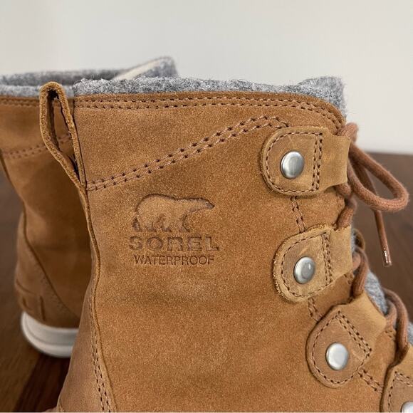 Sorel Explorer Joan Winter Boot in Camel Brown Women’s Size 6 - Picture 13 of 14
